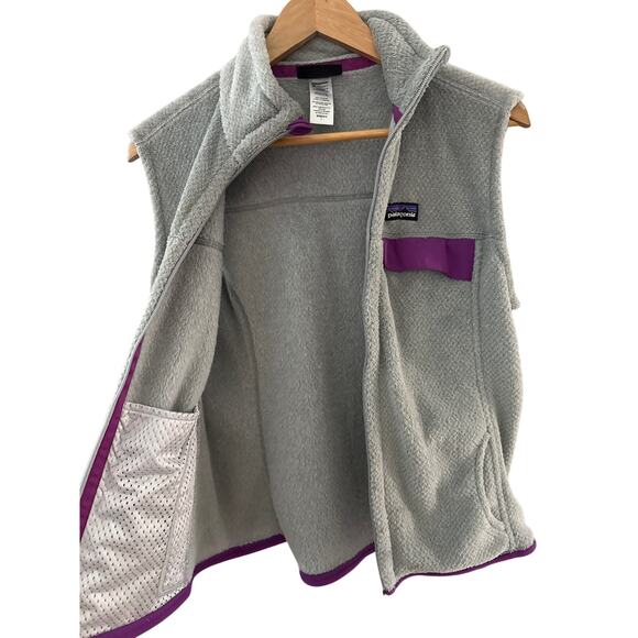 Patagonia W's Re-Tool Vest Tailored Grey/Ikat Purple Size Large - Picture 5 of 10